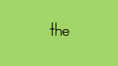How do you sound out the word “the”